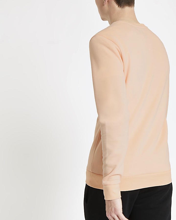 Orange ‘Maison Riviera’ slim fit sweatshirt