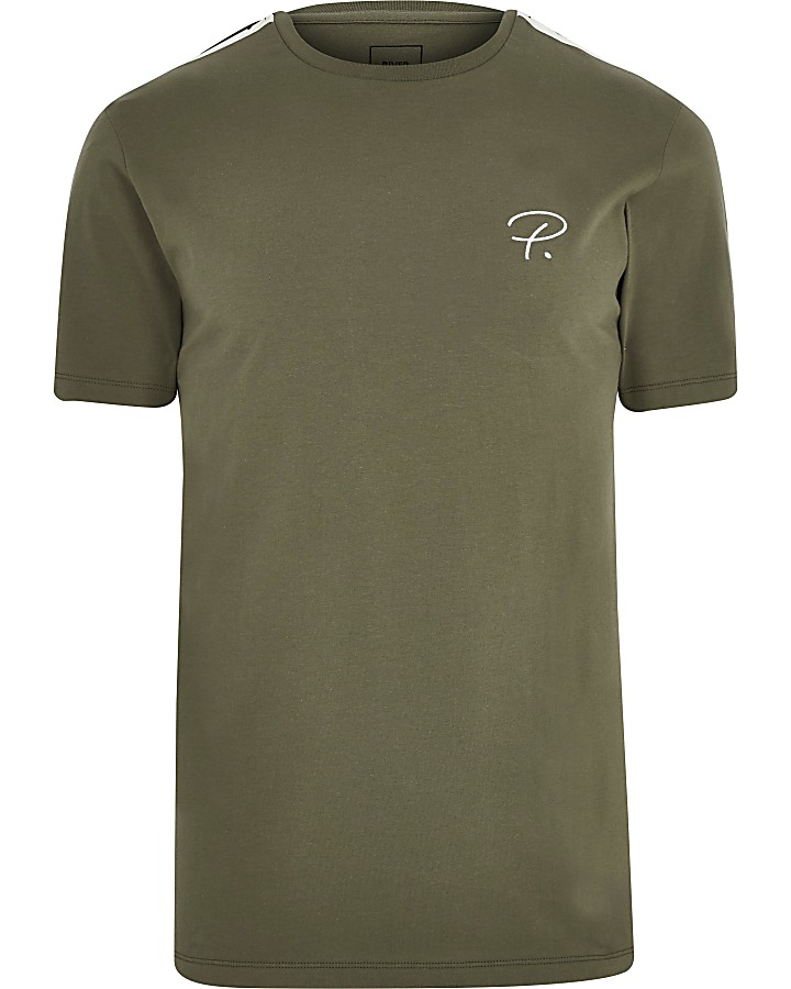 Khaki ‘Prolific’ short sleeve T-shirt