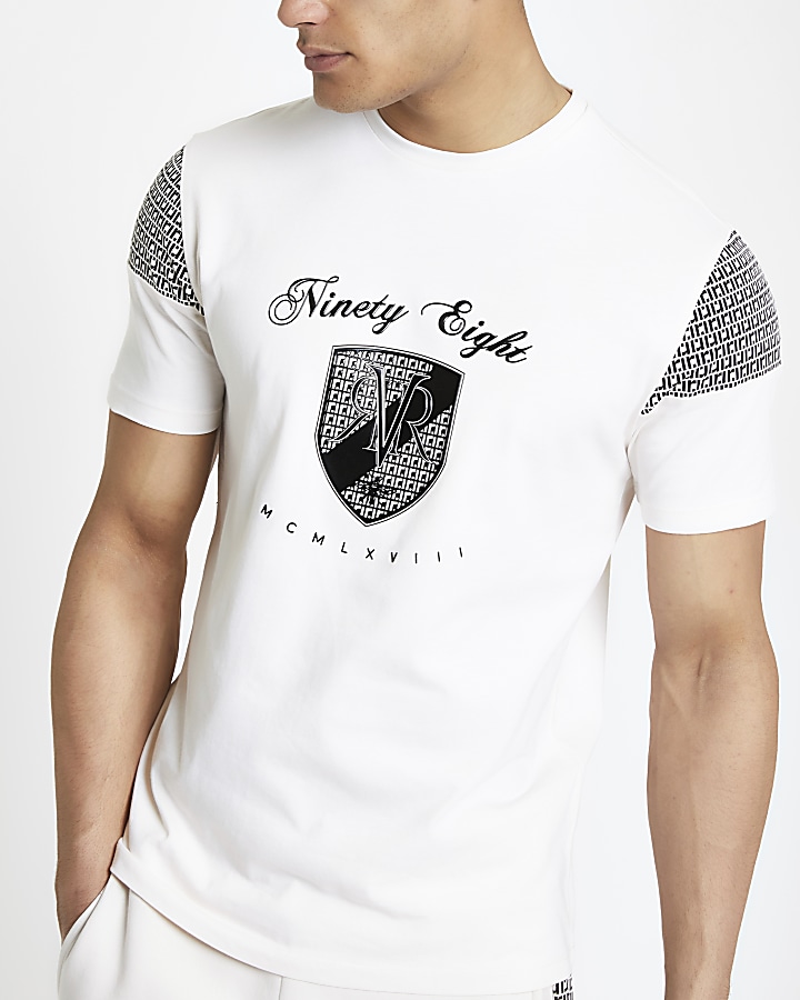 Stone RI print slim fit T-shirt