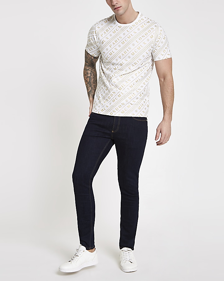 White MCMLX slim fit short sleeve T-shirt