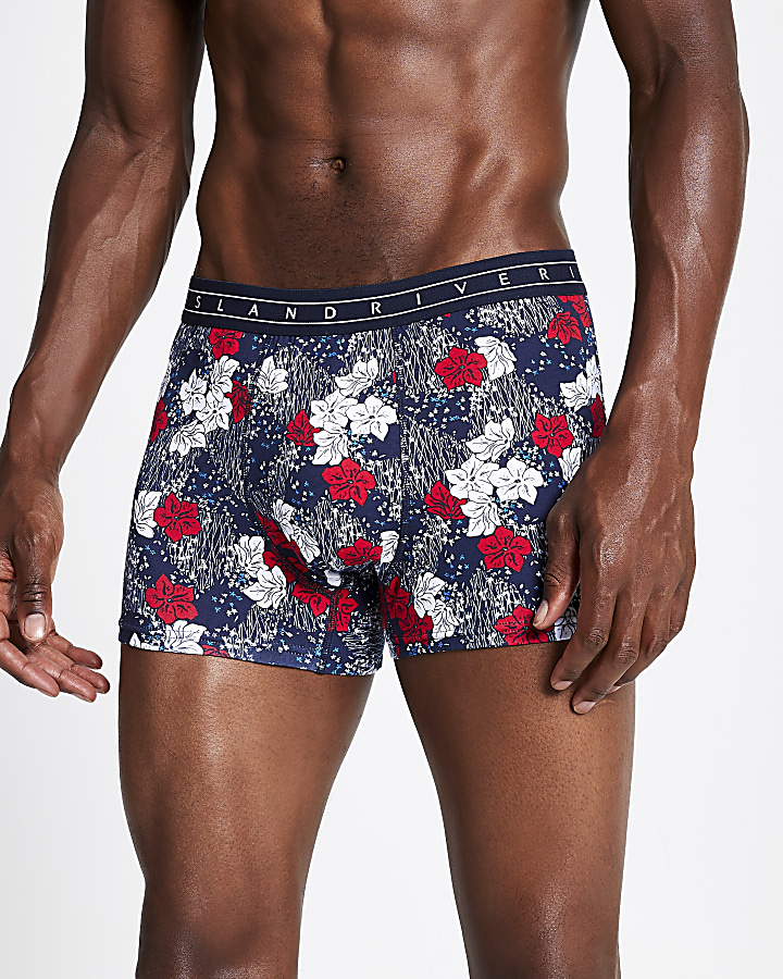 Floral and stripe print trunk 5 pack