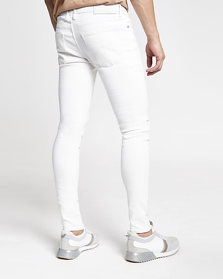 White Danny super skinny jeans
