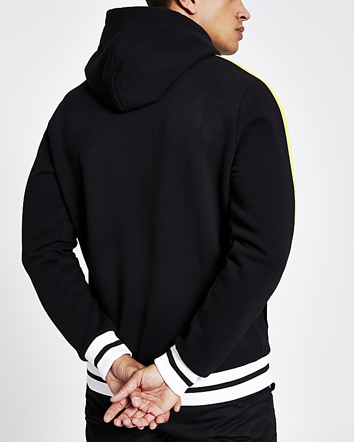 Black Prolific slim fit hoodie