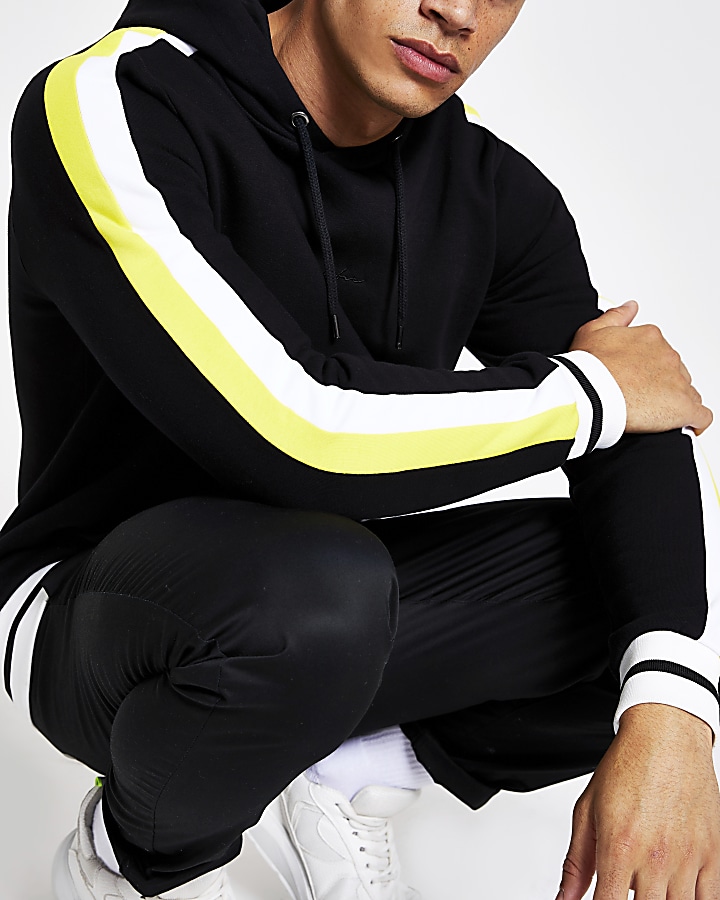 Black Prolific slim fit hoodie