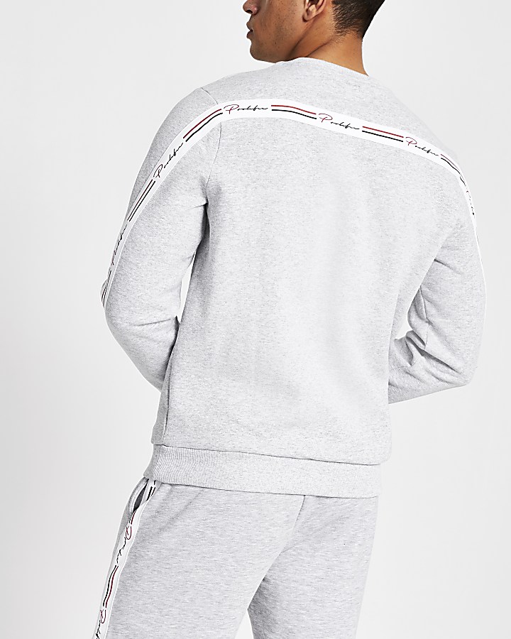 Grey marl Prolific slim fit sweatshirt