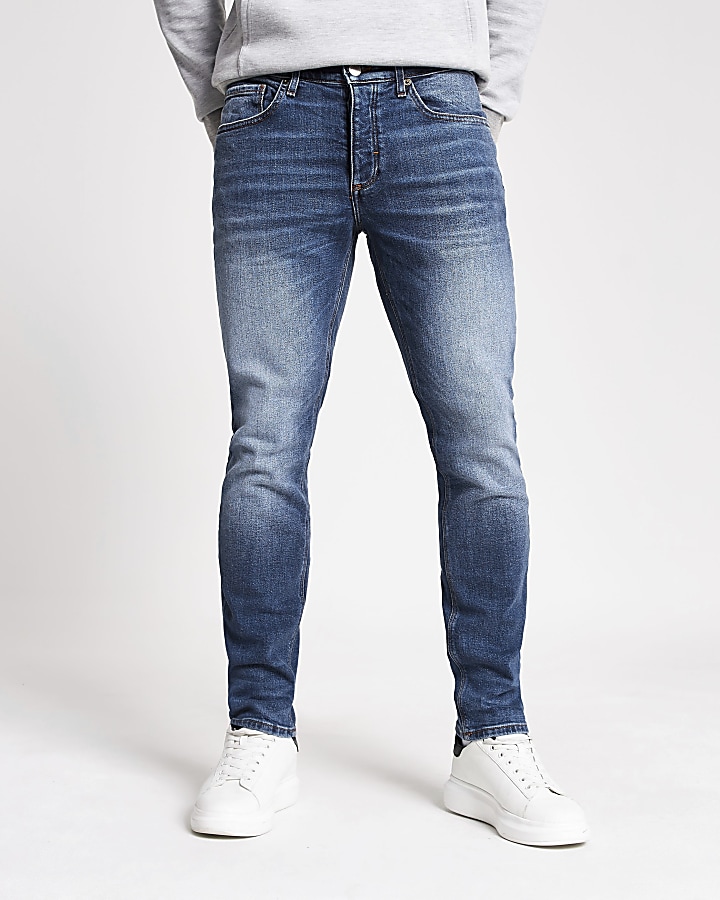 Mid blue Dylan slim fit jeans