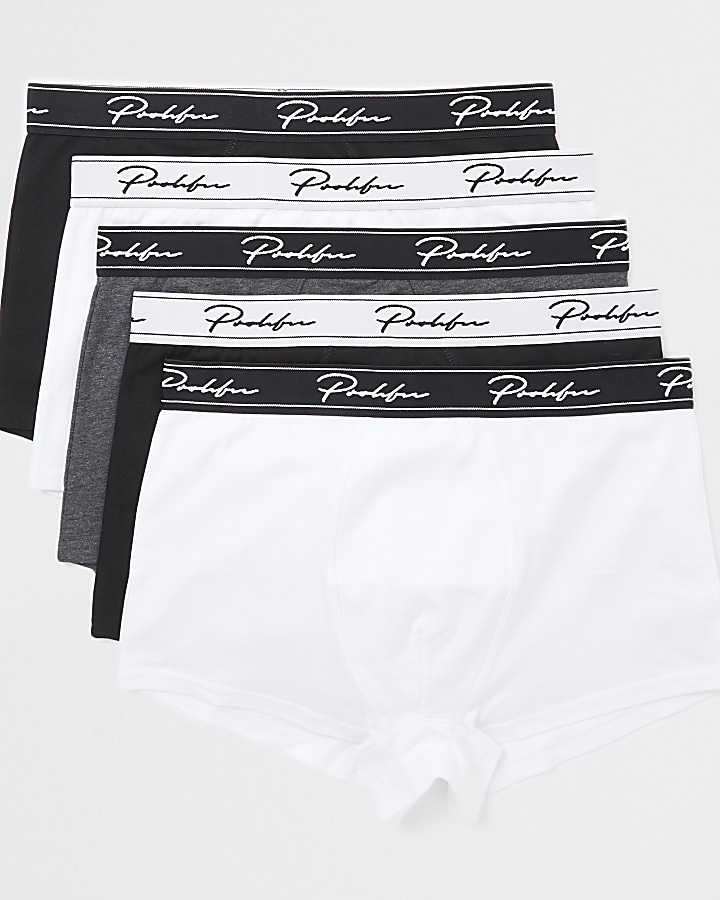 Prolific grey waistband hipster 5 pack