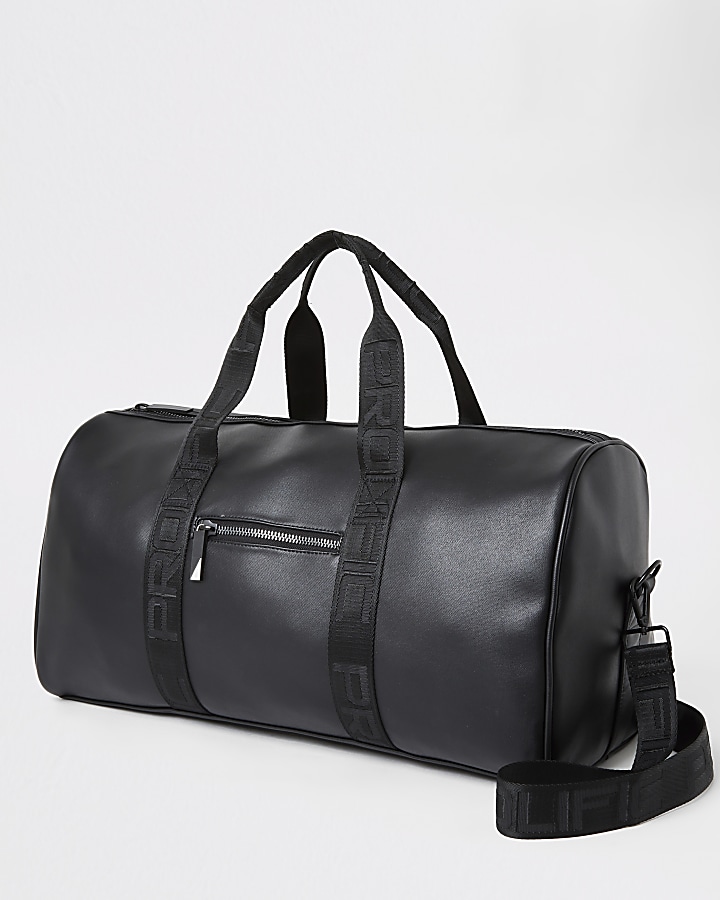 Prolific black strap holdall bag
