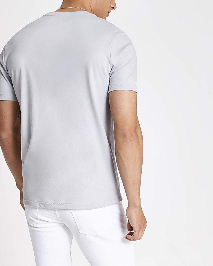 Prolific grey slim fit T-shirt