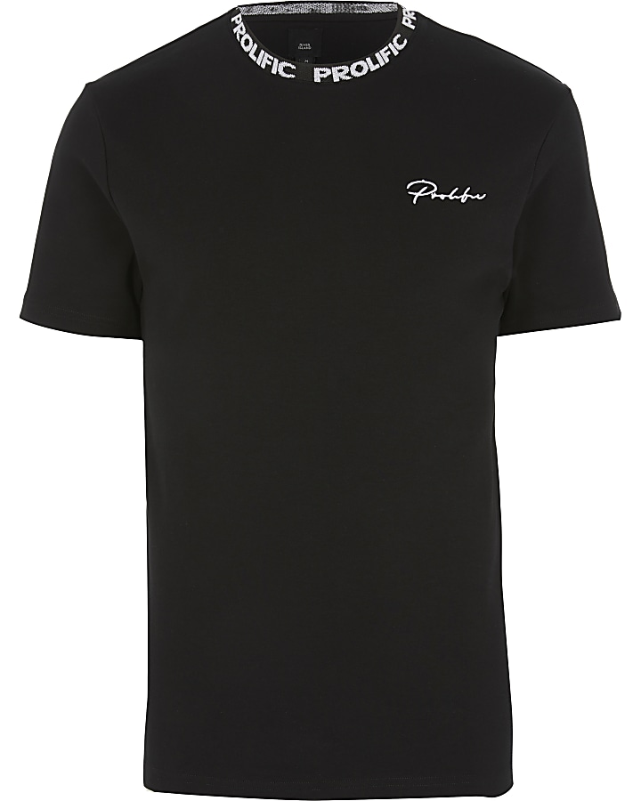 Prolific black slim fit T-shirt
