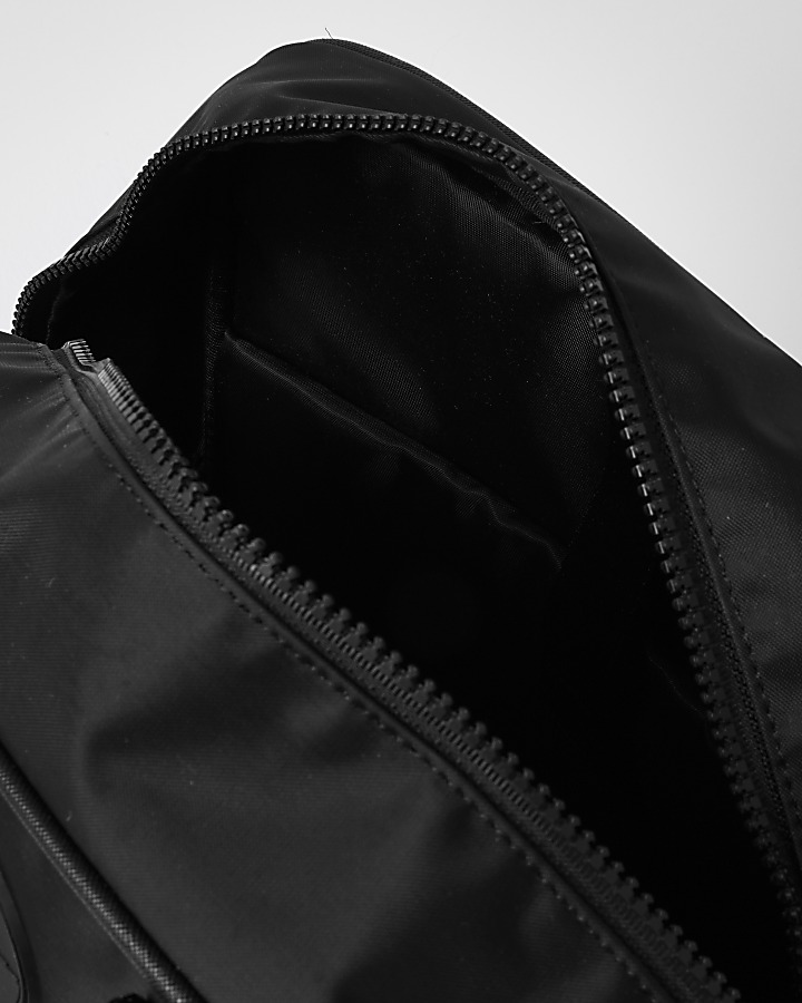 Prolific black nylon square backpack