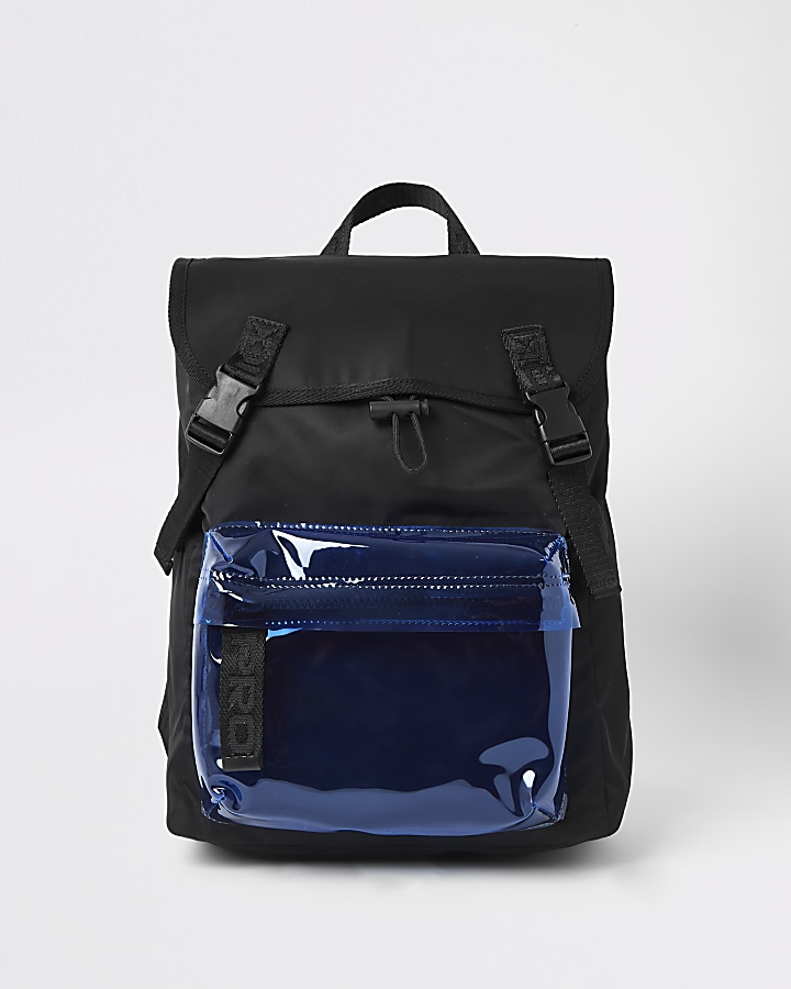 Prolific black pocket front backpack