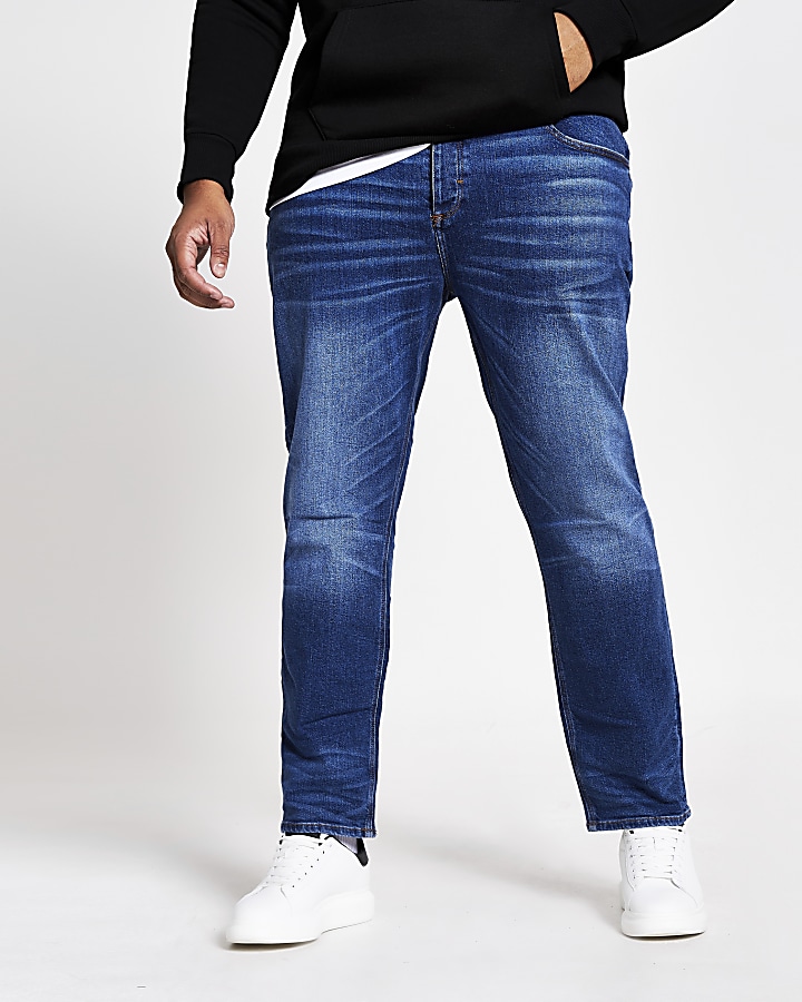 Big and Tall blue slim fit Dylan jeans