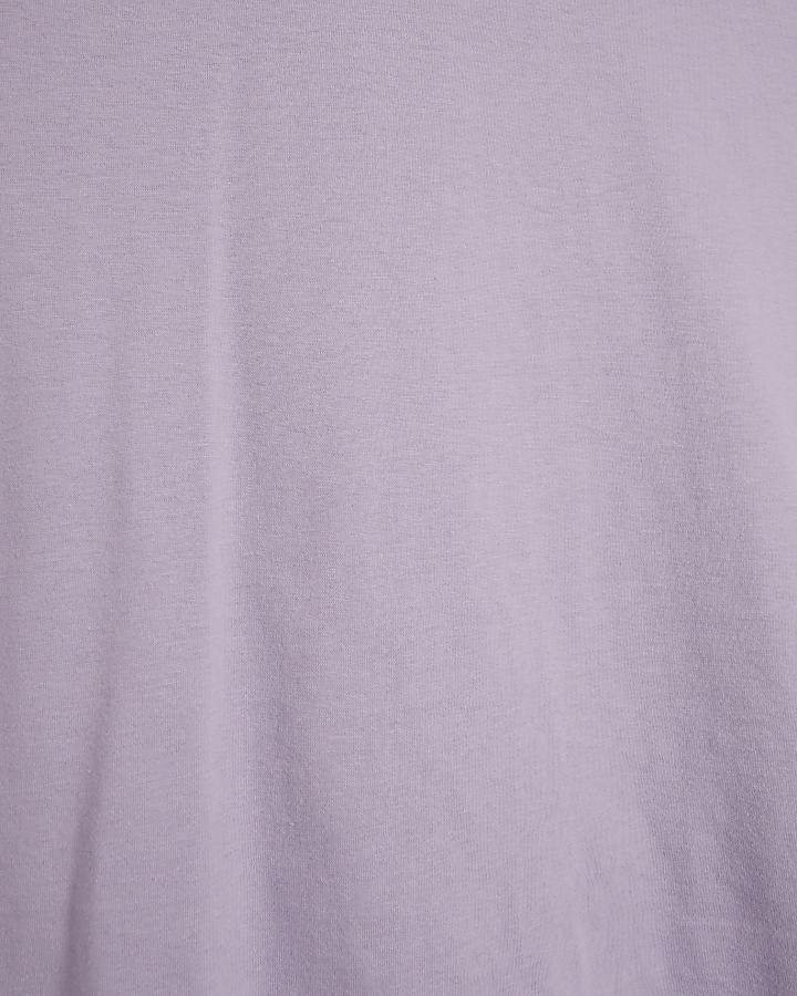 Purple regular fit essential t-shirt