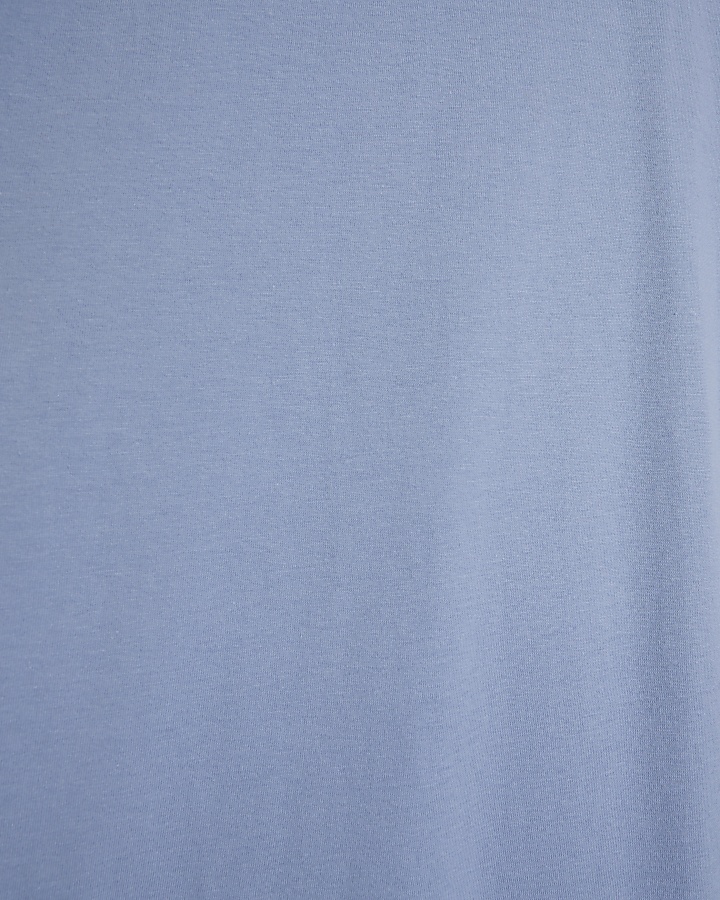 Blue regular fit essential t-shirt