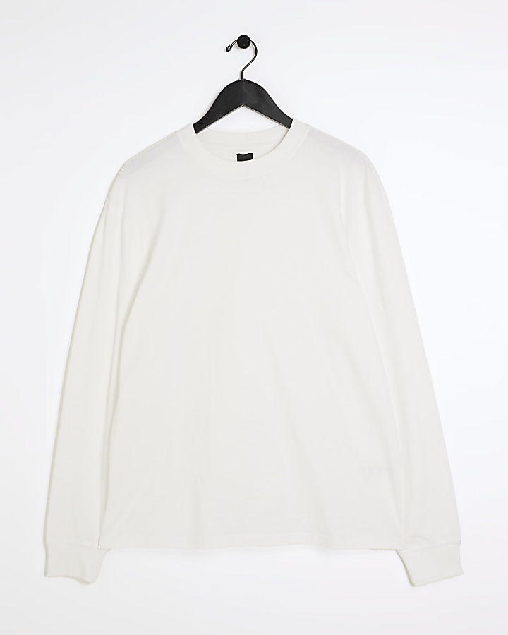 White regular fit essential t-shirt
