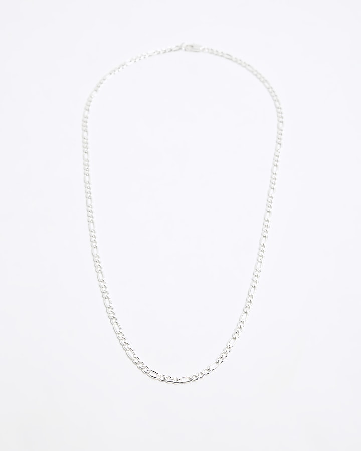 Silver colour chain necklace