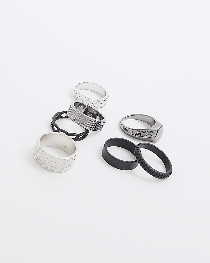 7 PK mixed metal rings