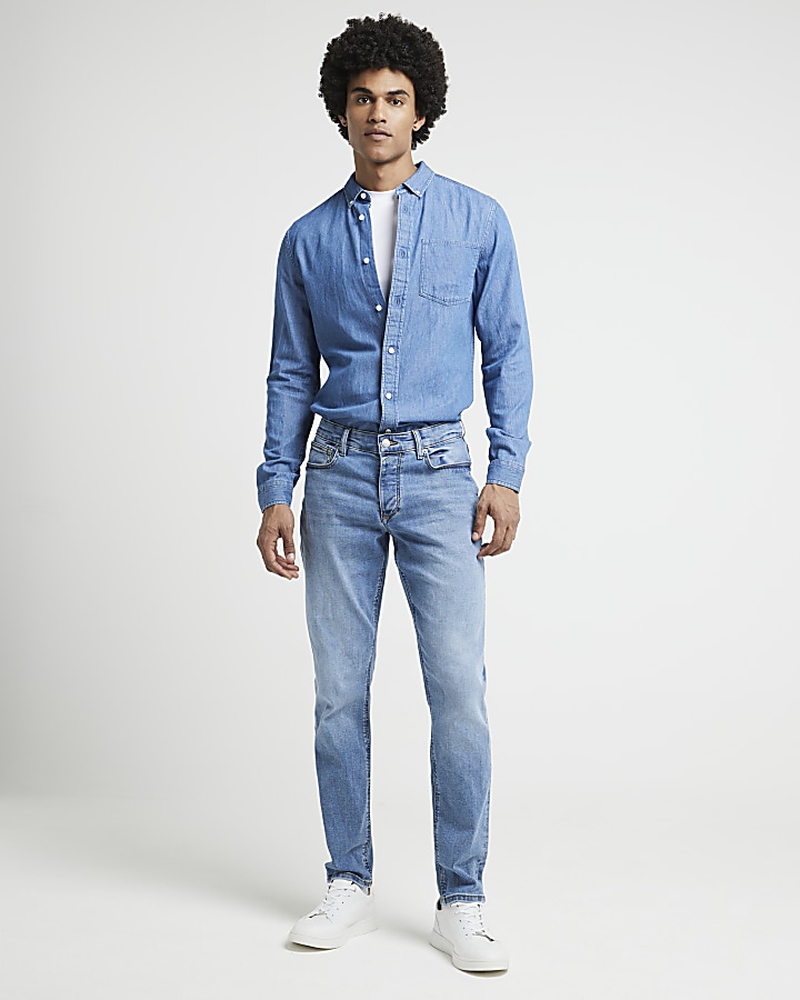 Blue slim fit jeans