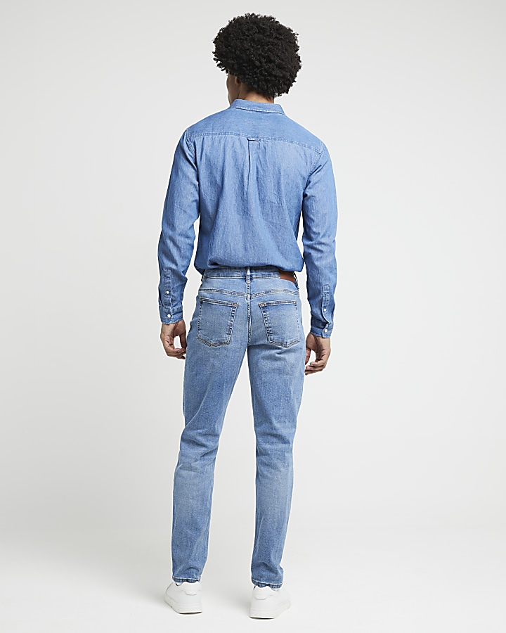 Blue slim fit jeans