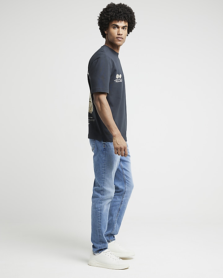 Blue slim fit jeans