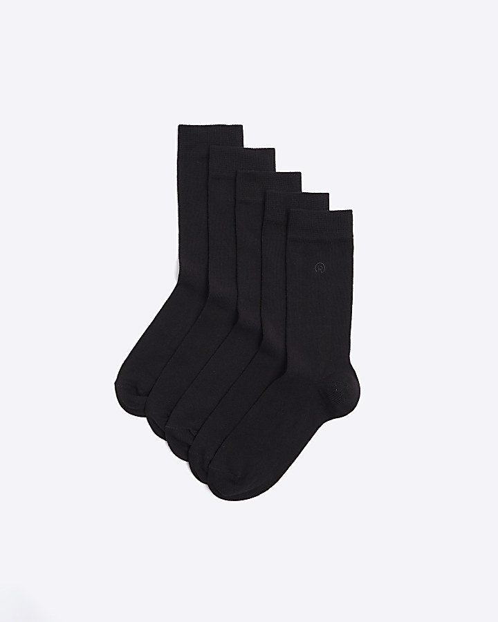 10 PK black socks