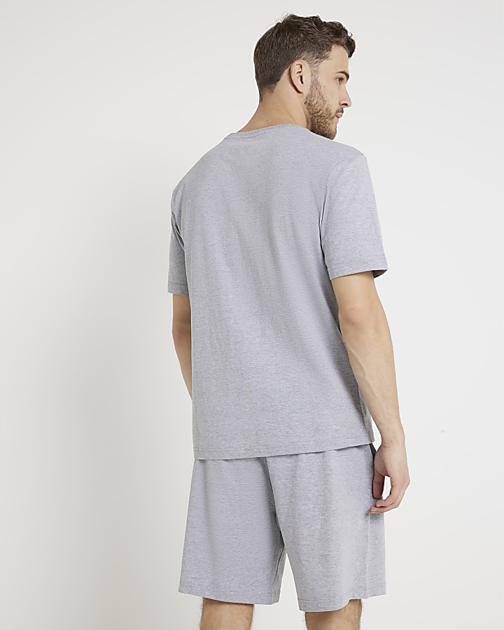 Grey t-shirt and shorts pyjama set