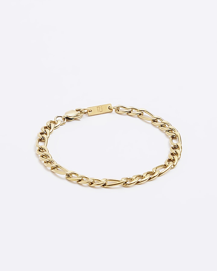 Gold colour chain bracelet