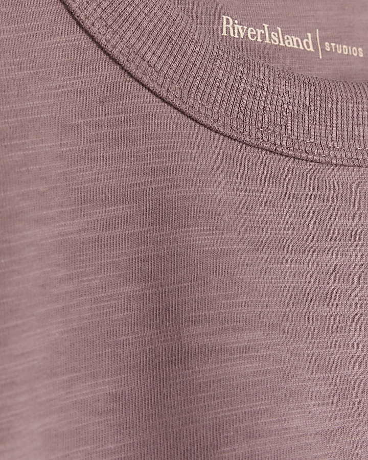 Purple regular fit vest top