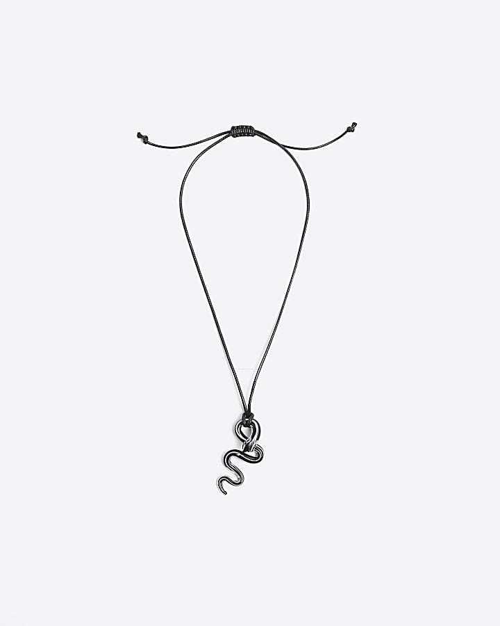 Black snake necklace