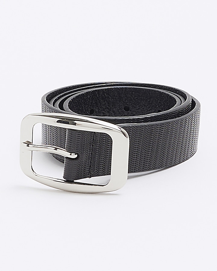 Black texture belt