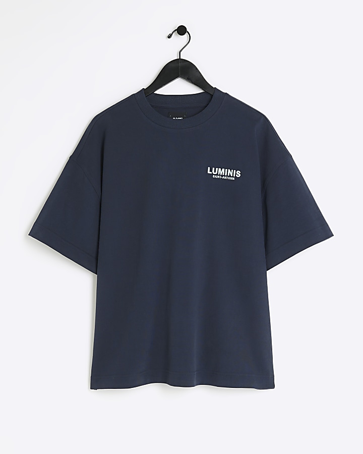 Navy regular fit luminis t-shirt