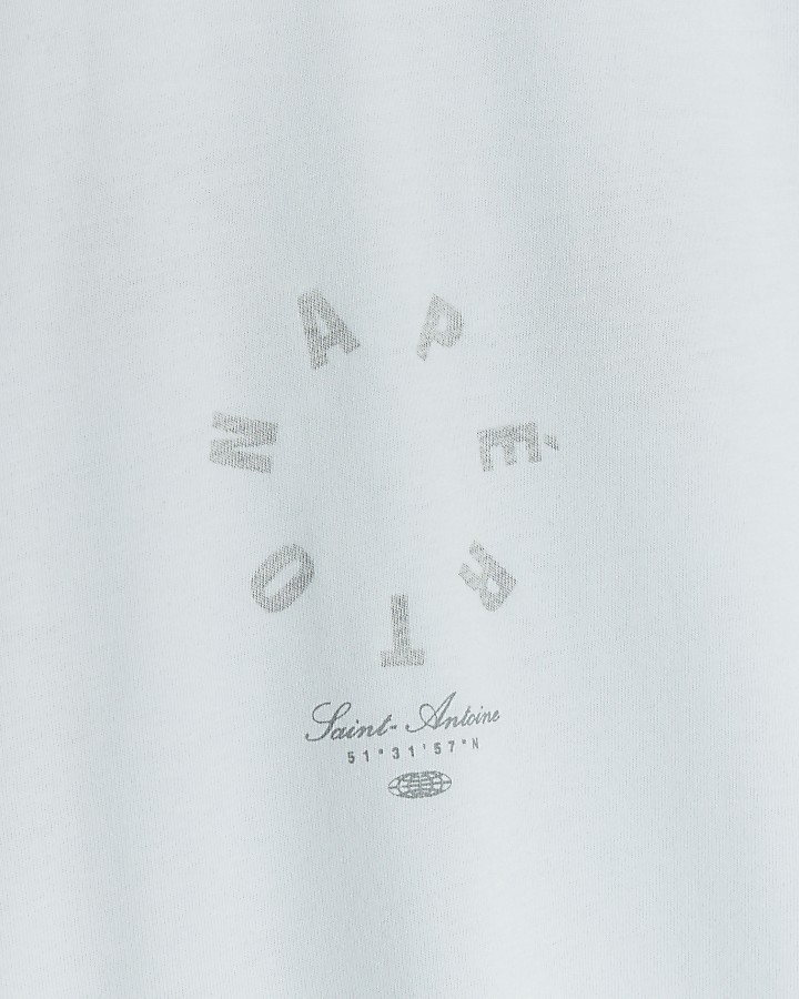 Grey regular fit graphic t-shirt