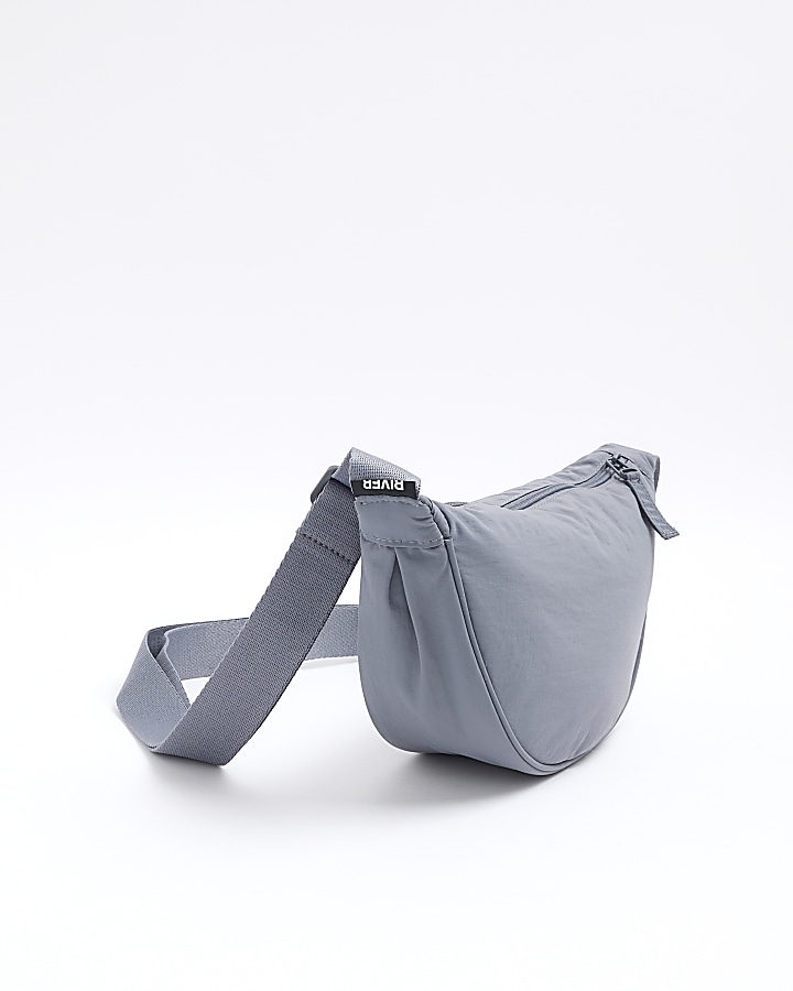 Grey crinkle bum bag