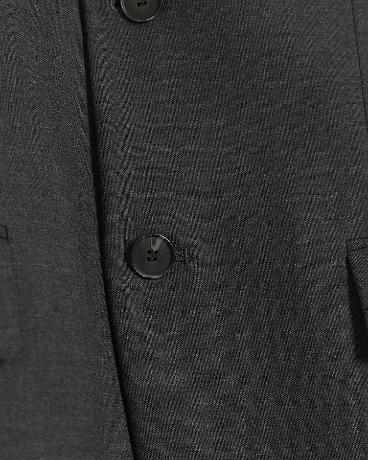 Grey slim fit suit jacket