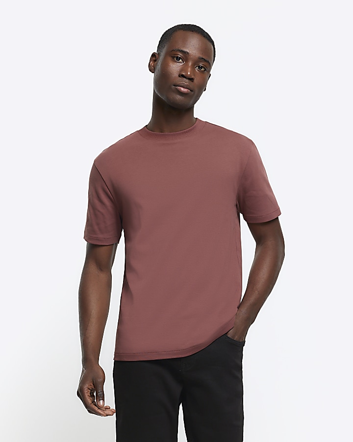 Brown RI studio slim fit t-shirt