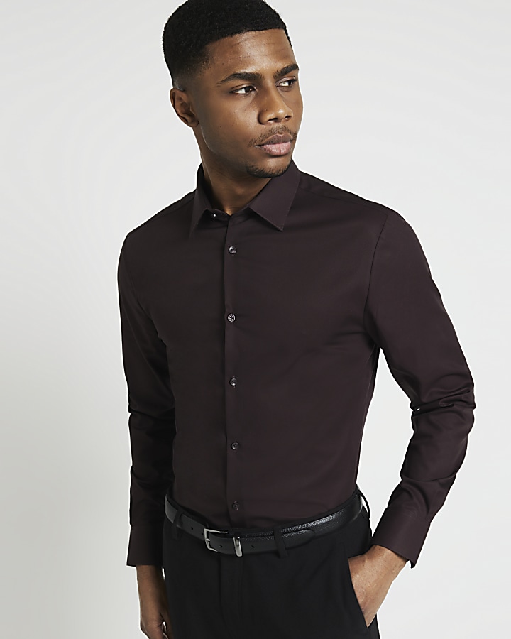 River island mens hot sale slim fit shirts