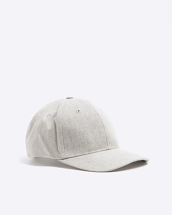 Grey Linen Blend Cap