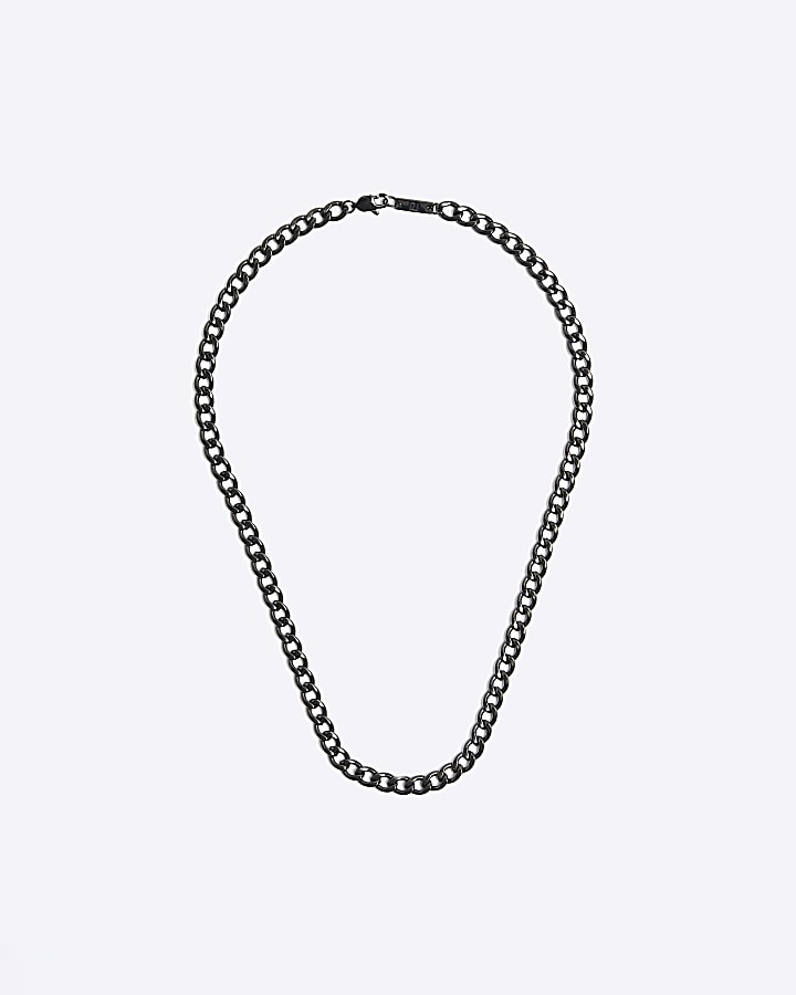 Silver Colour Chain Link Necklace