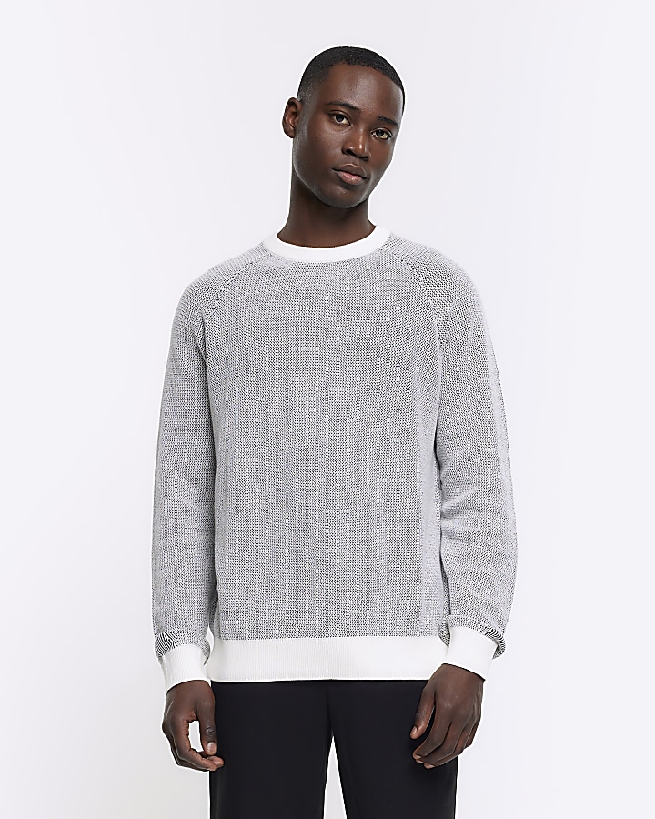 White jumper outlet river island