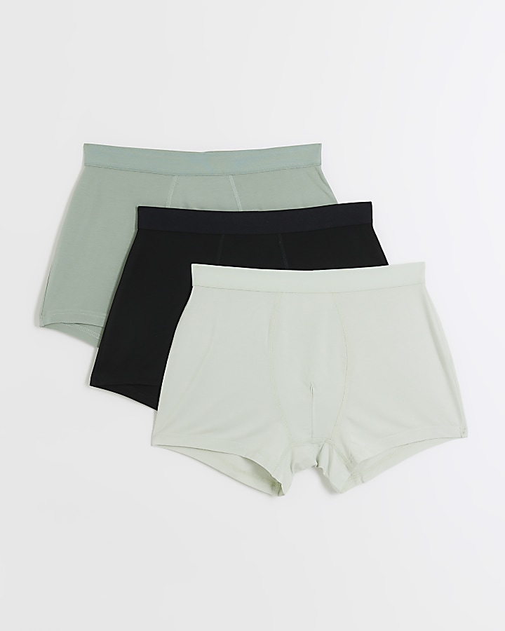 3PK green modal trunks