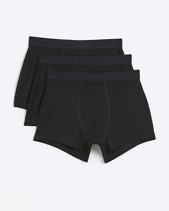 3PK black modal trunks