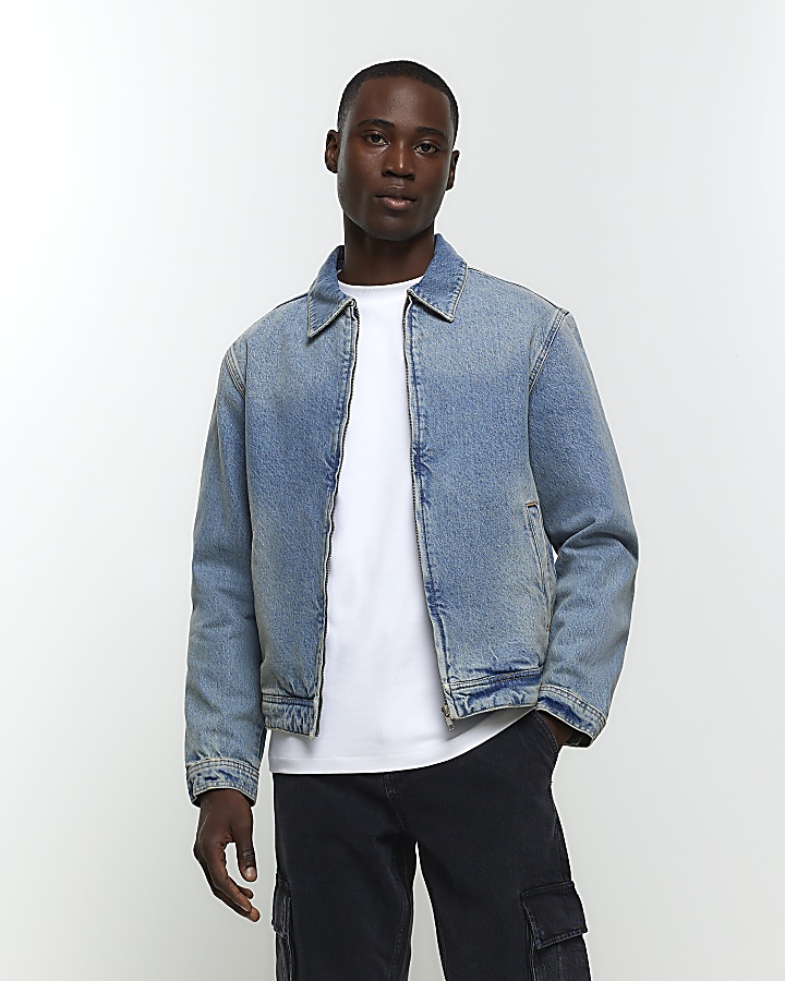 Blue jean hotsell bomber jacket