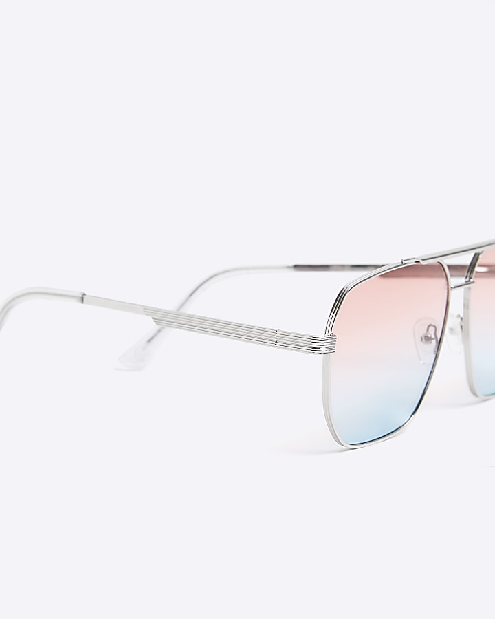 Silver navigator sunglasses