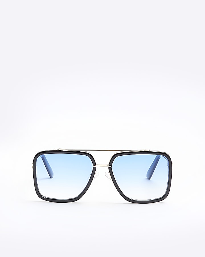 Blue brow bar navigator sunglasses