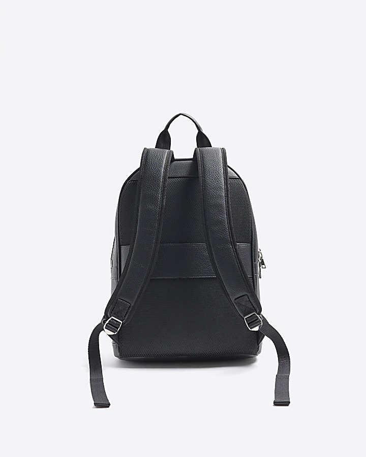 Black Pebbled Backpack