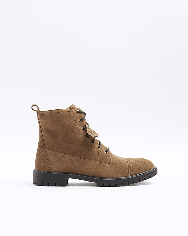 Brown Laced Combat Boot