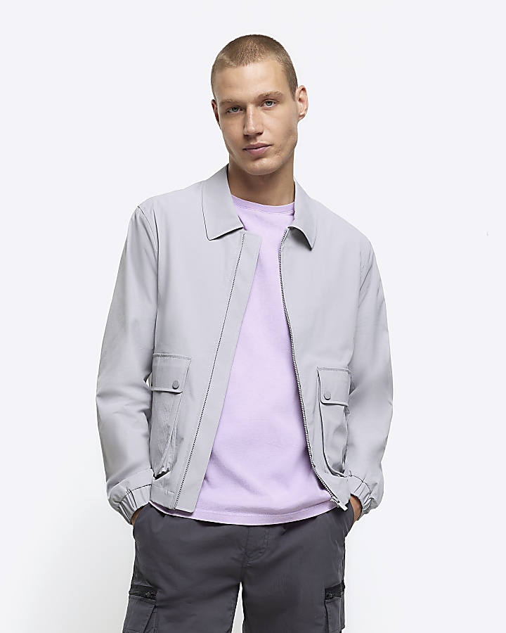 Light grey 2025 harrington jacket