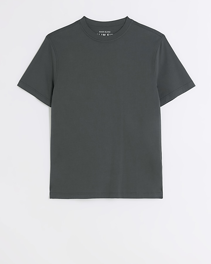 Grey slim fit t-shirt