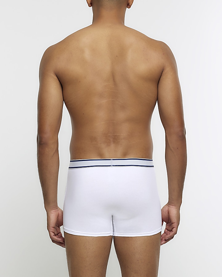 4PK Black and White cotton stretch Trunks